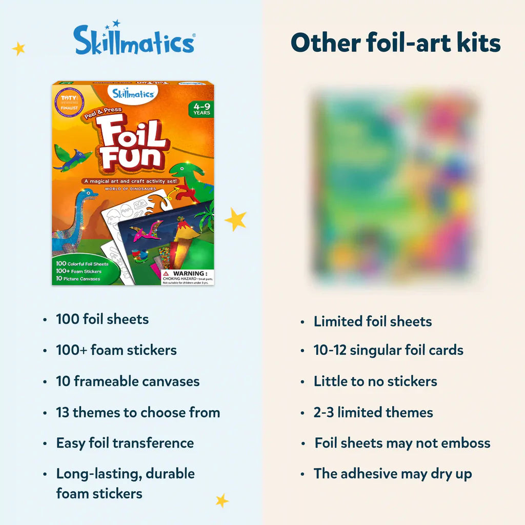 Skillmatics Foil Fun - World of Dinosaurs Kit
