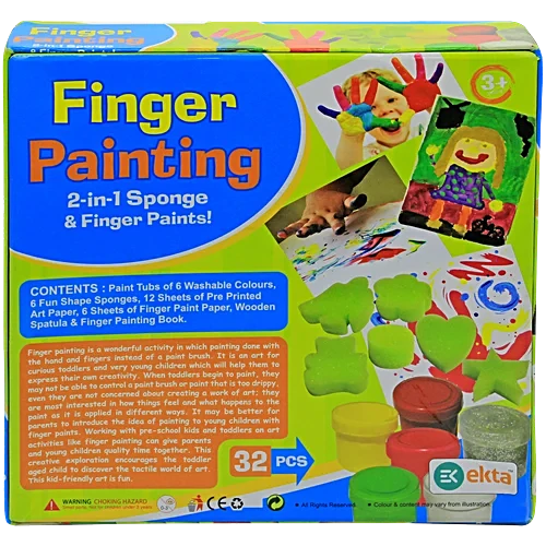 Ekta FINGER PAINTING Kit for Kids