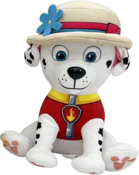 Marshall with Hat Plush - Huggable Paw Patrol Puppy Soft Toy Cuddly Character Plush 25cm
