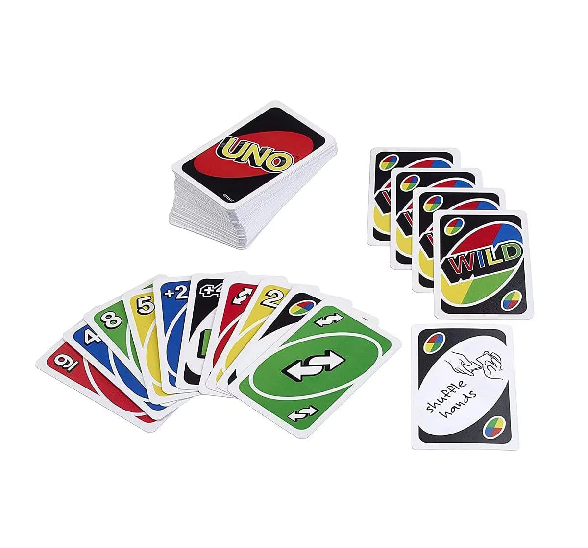 Mattel Uno Card Game, Classic Family Fun, 112-Card Deck with Special Action Cards