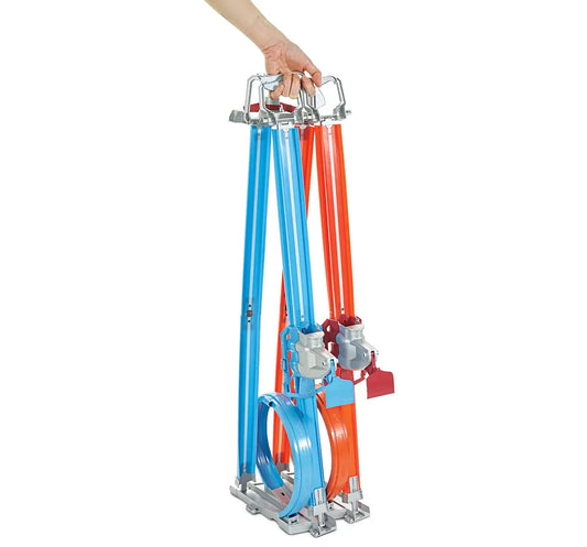 Hot Wheels Double Loop Dash Track Set with two 1:64 Cars GFH85