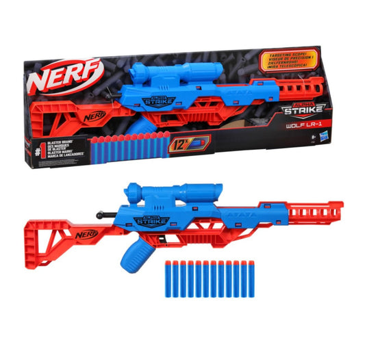 NERF Alpha Strike Wolf LR-1 Toy Blaster with Targeting Scope