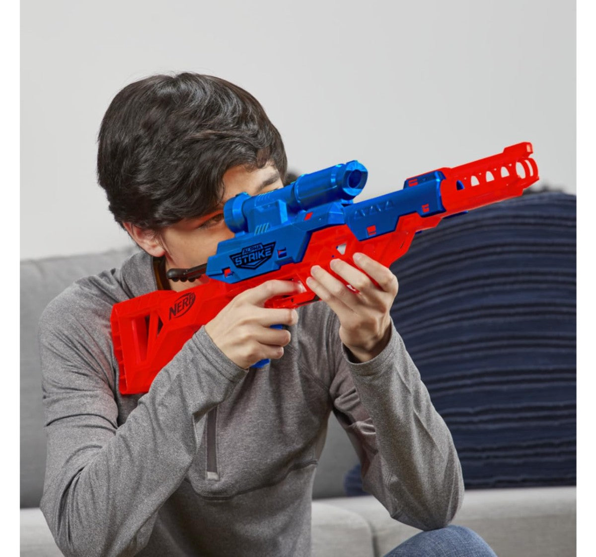 NERF Alpha Strike Wolf LR-1 Toy Blaster with Targeting Scope