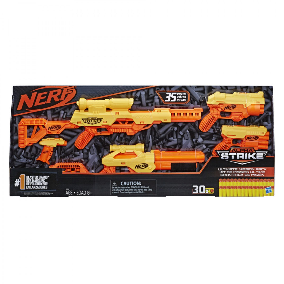Nerf Alpha Strike 35-Piece Alpha Strike Ultimate Mission Pack, Multicolor