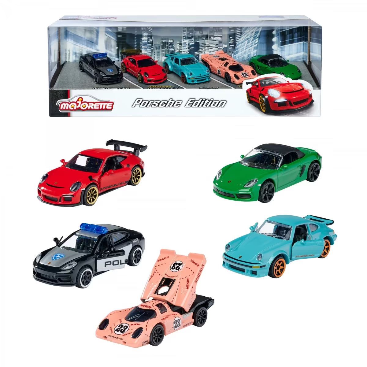 Majorette Licensed Porsche 5 Pieces Gift pack