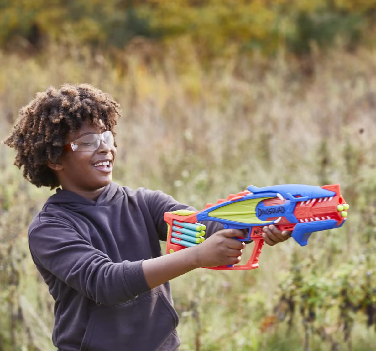 Nerf DinoSquad Terrodak, 4 Dart Blasting, Dart StorAge, 12 Nerf Elite Darts, Dinosaur Design