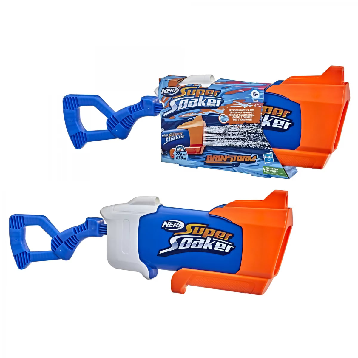 Nerf Super Soaker Rainstorm Water Blaster, Outdoor Water Blasting Fun Gun