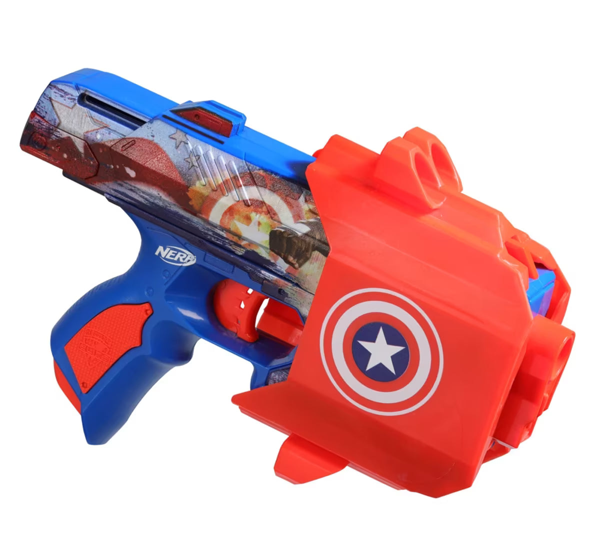 Nerf Marvel Captain America Dart Blaster, 10 Nerf Elite Darts
