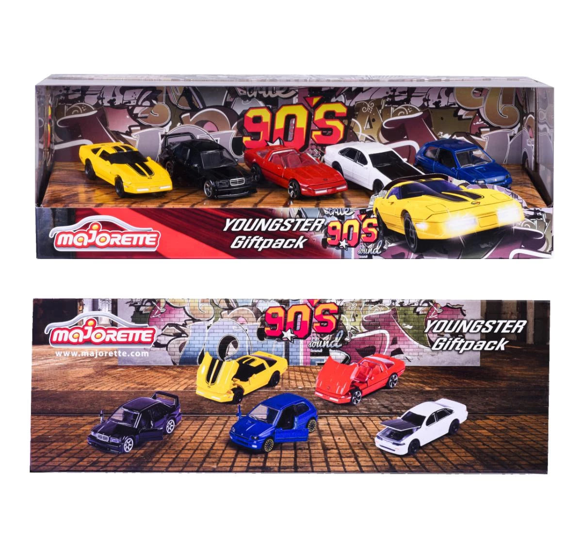 Majorette Youngster 90's 5 Piece Gift Pack Licensed Diecast Cars