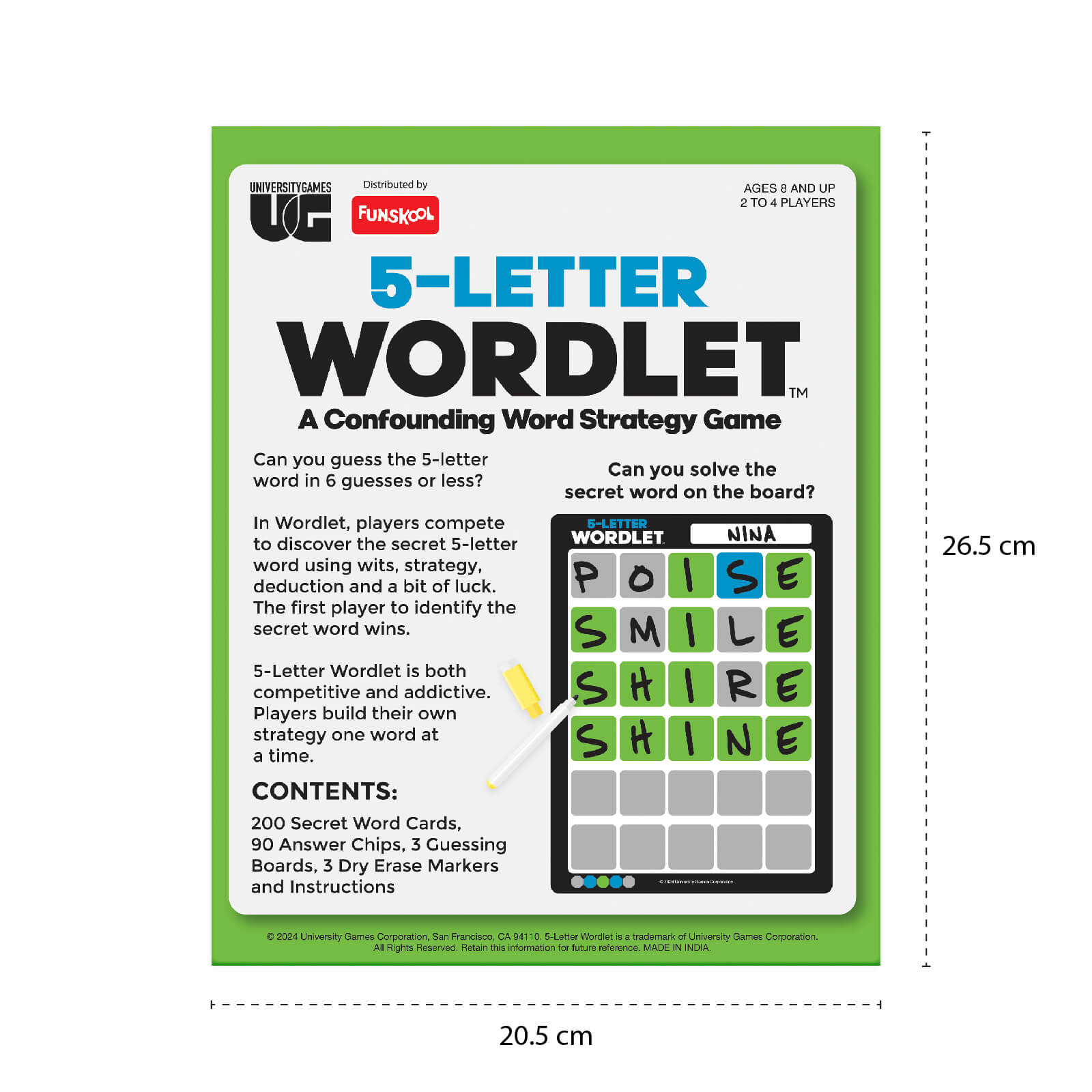 University Games 5 Letter Word Let Game