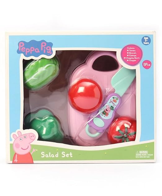 Peppa Pig Realistic Sliceable Salad Pretend Play Set for kids
