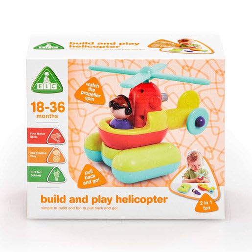 ELC Early Learning Centre Build & Play Helicopter Construction Toy for Kids 18M