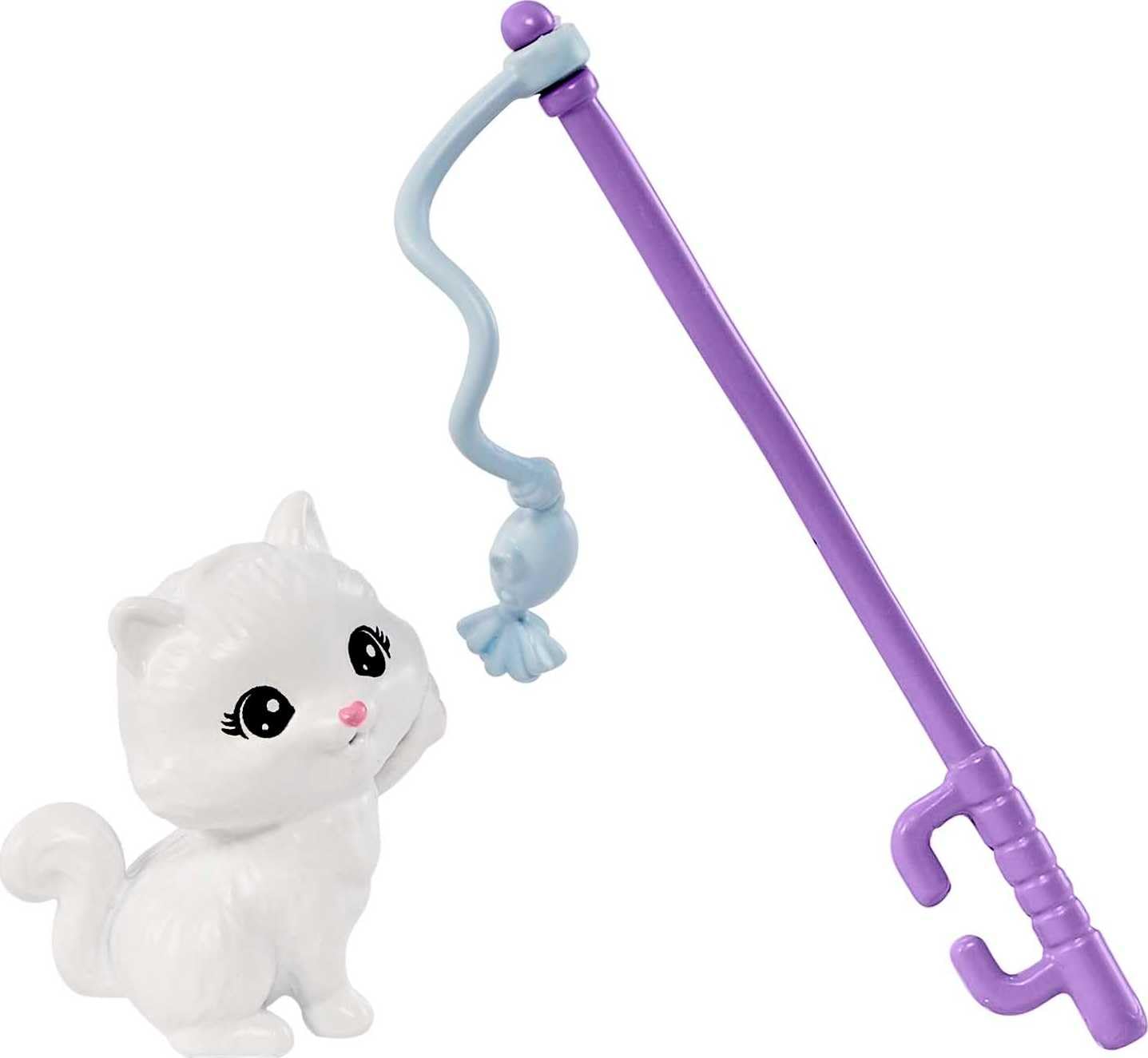 Barbie Kitty Condo Doll and Pets Playset Doll (Brunette), 1 Cat, 4 Kittens, Cat Tree & Accessories