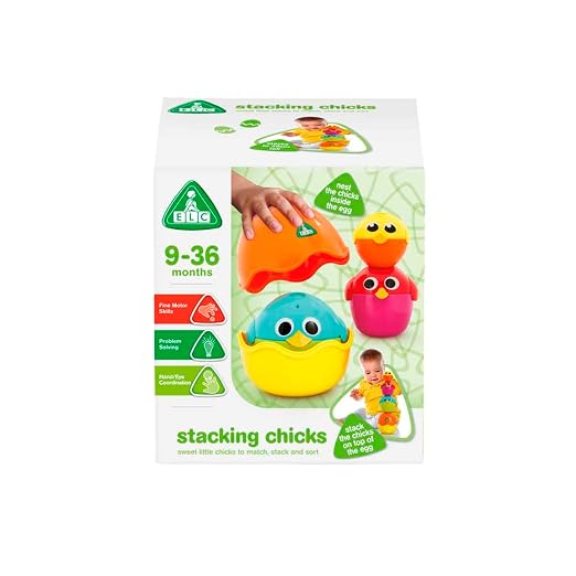 ELC Stacking Chicks Multicolour Baby Toy for Fun Nesting Play 9M