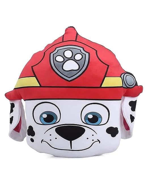 Marshall Face Cushion Plush – Huggable Paw Patrol Soft Toy Pillow, Adorable Collectible Cushion Plush 42cm