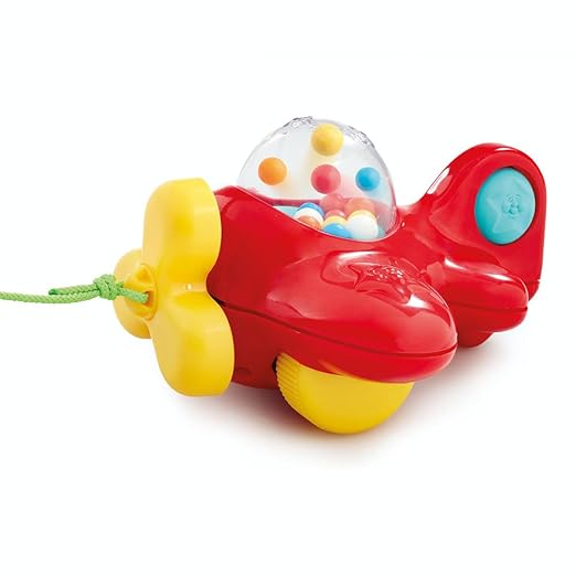 ELC Early Learning Centre Popping Plane Toddler Push Toy for Walking and Fine