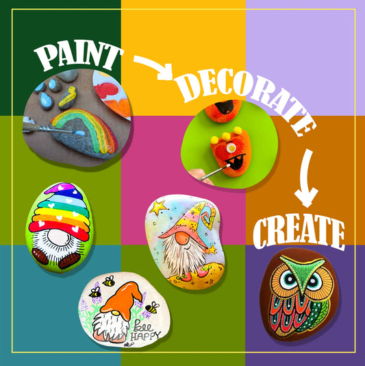 Rock Painting Kit Craft Set, Fun and Educational DIY Art & Craft Kit