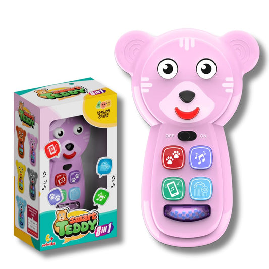 Learning Steps - Smart Teddy Musical Toy for Toddlers and Kids, Multicolor Assortment
