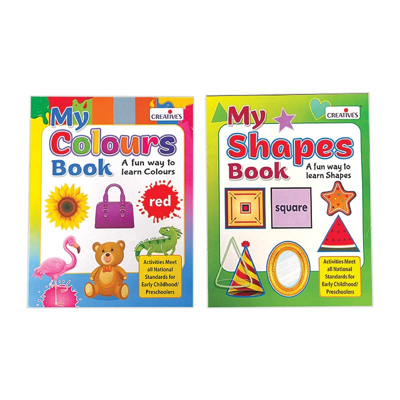 Creative’s Preschool Home Learning Pack 1 Shapes & Colours, 20 Matching Puzzles,  My Shapes Book,  My Colours Book, Colour Trace Write Activities