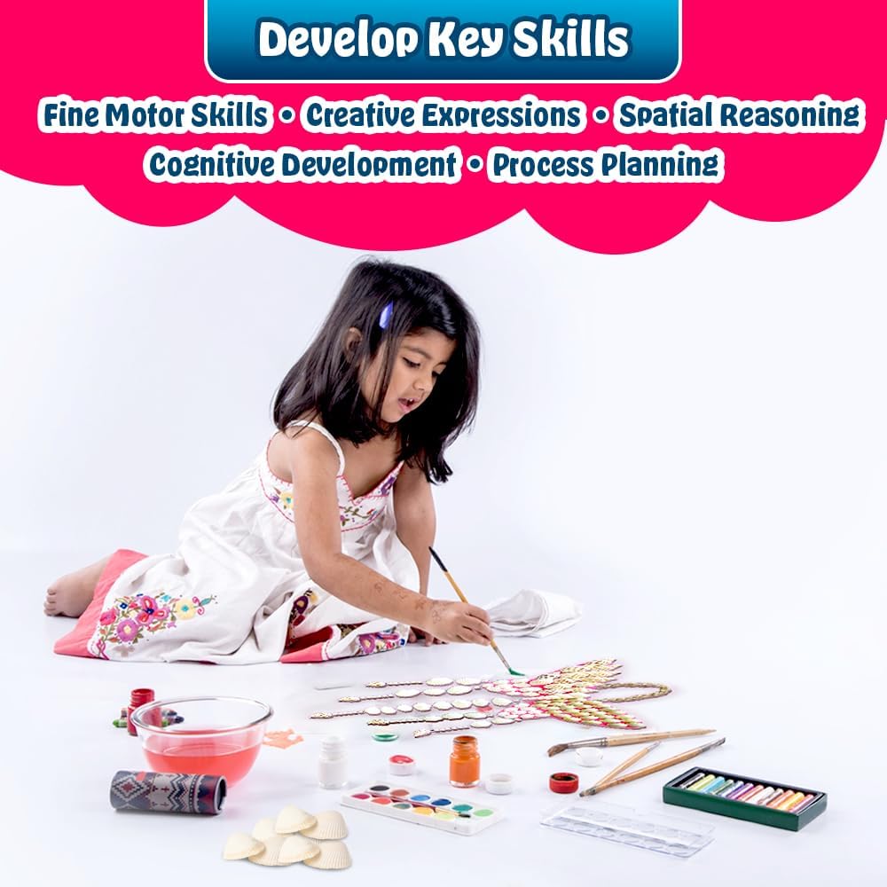 KREEDA Creative DIY Shell Dream Catcher Craft Kit for Kid