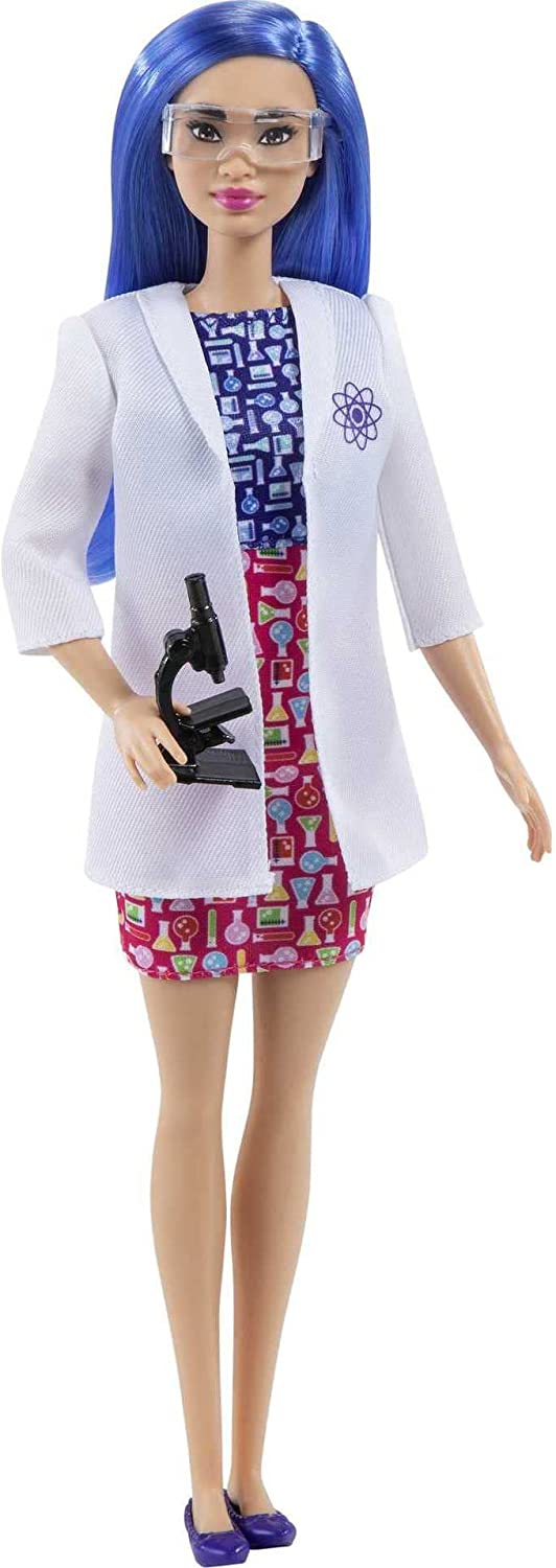 Barbie 12 Inch Blue Hair Scientist Doll & Accessories