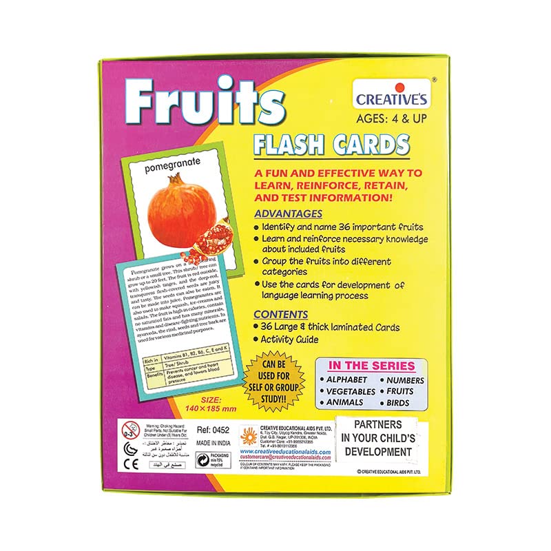 Creative's Discover Fruits, Discover Fruit Name and Useful Facts and Information About The Fruits