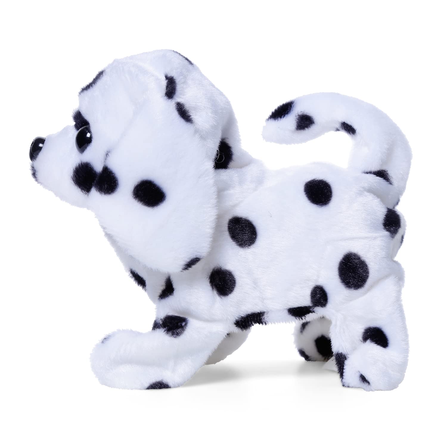 Rowan Fuzzbuzz Ms. Spotty Walking Dog Stuffed Toy, Cute Plushie