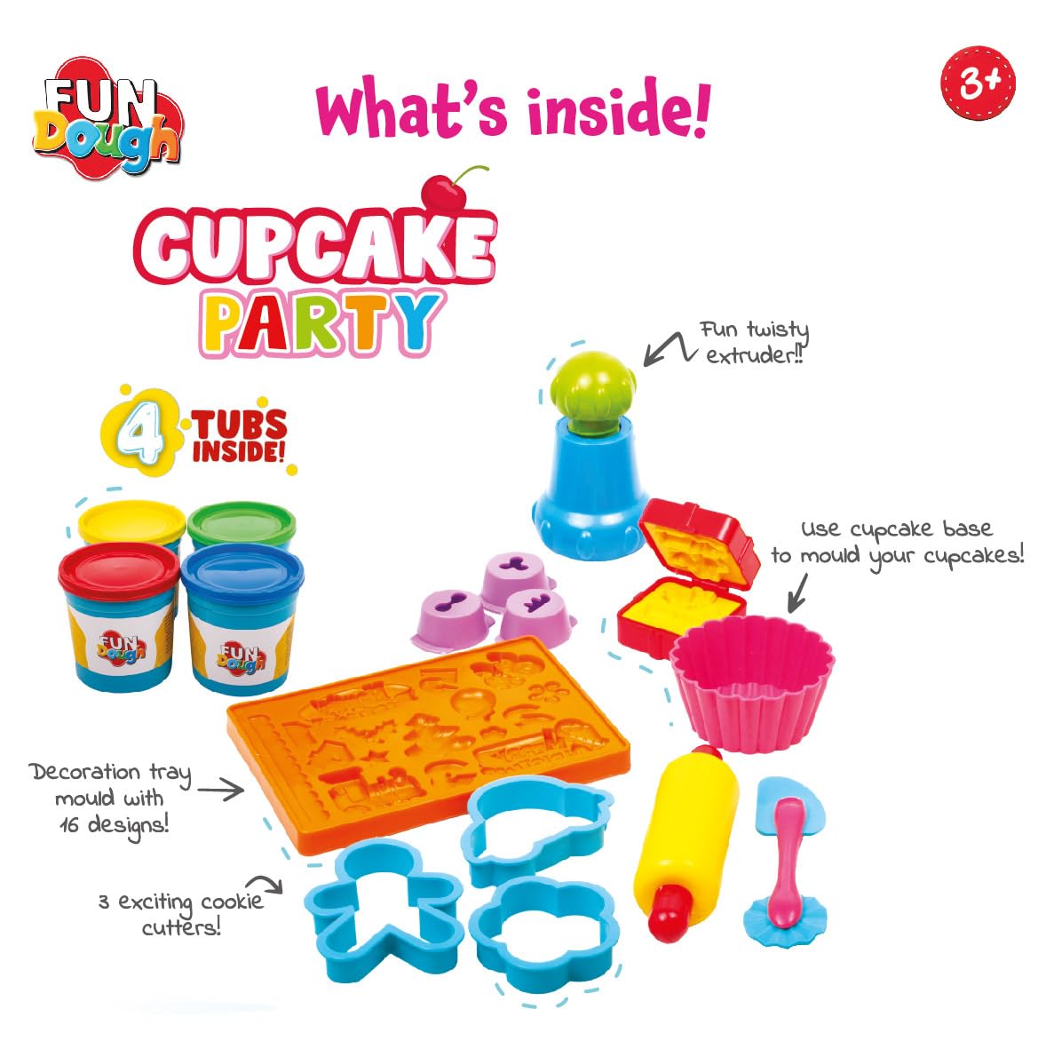 Funskool Fundough Cupcake Party, Play Set for Kid