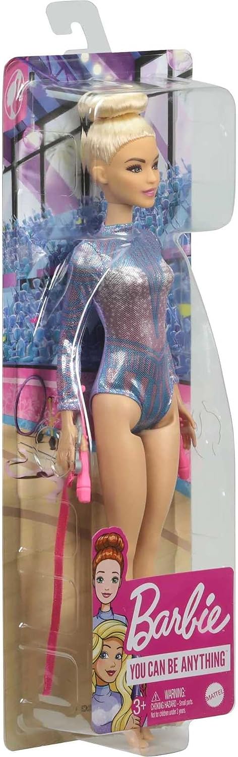 Barbie Rhythmic Gymnast 12 Inch Fashion Doll with Blonde Hair & Brown Eyes