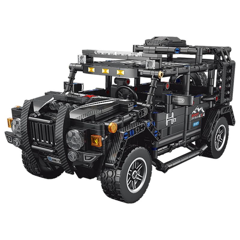 Thinker Place 1:18 DIY Blocks Pull-Back Car – JEEP,  STEM Learning STORM RIDER XT