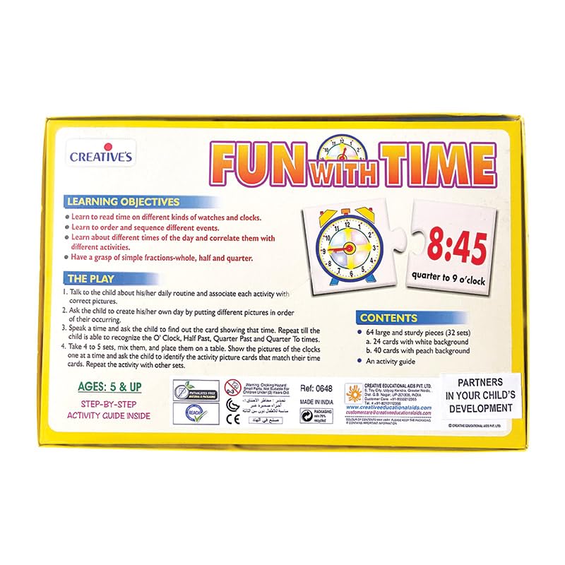 Creative's Fun With Time, Kids Learning Activity Games