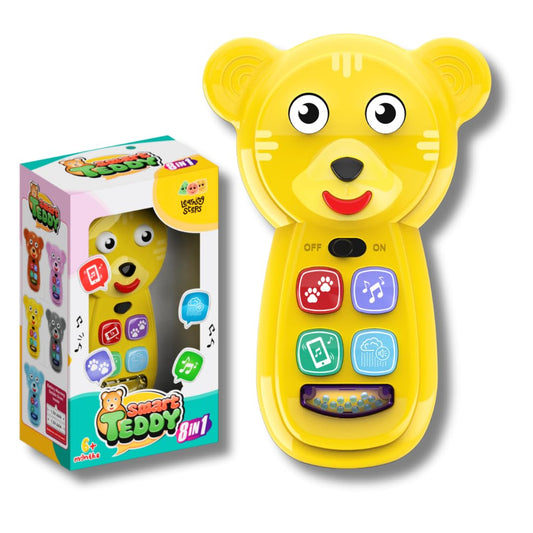 Learning Steps - Smart Teddy Musical Toy for Toddlers and Kids, Multicolor Assortment