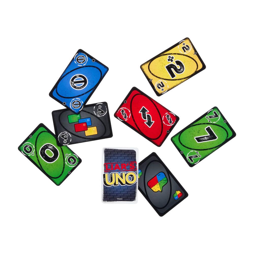 Mattel Games Liar’s UNO Card Game for Adults, Kids, Families, Parties & Game Nights, Outwit Other Players with Bluffing & Trickery