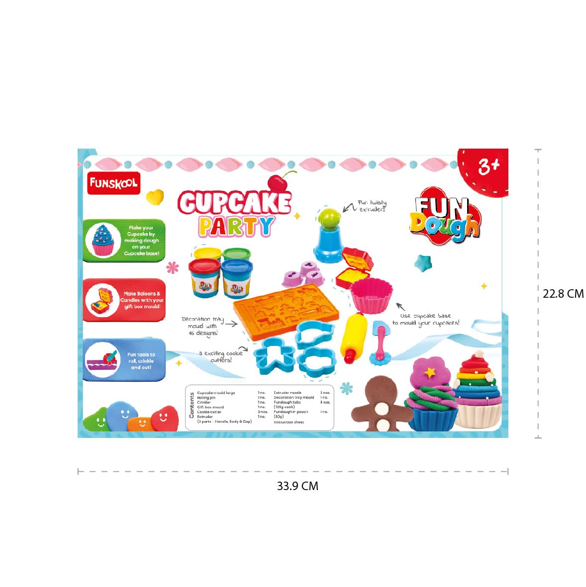 Funskool Fundough Cupcake Party, Play Set for Kid