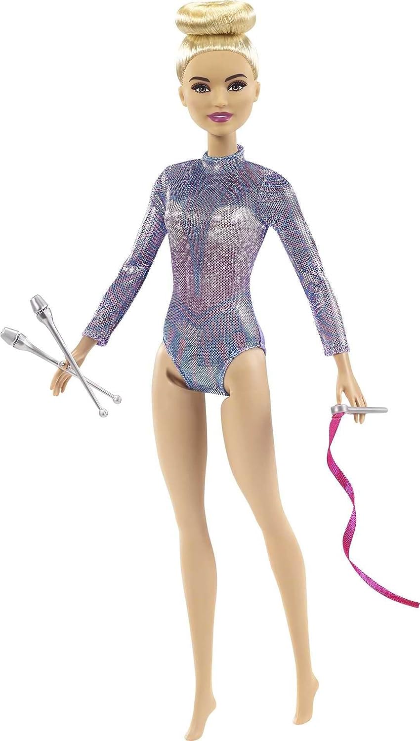 Barbie Rhythmic Gymnast 12 Inch Fashion Doll with Blonde Hair & Brown Eyes