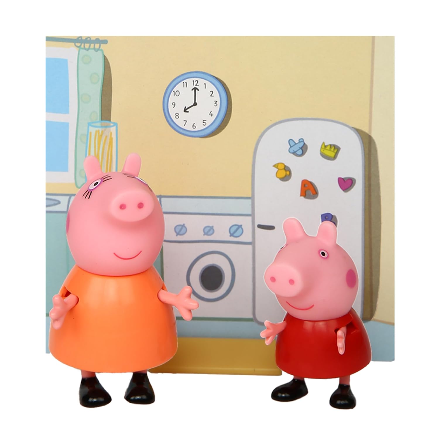 Peppa Pig and Mummy Pig Twin Figure Fun Pack with Two Poseable Figures and a Scene Card