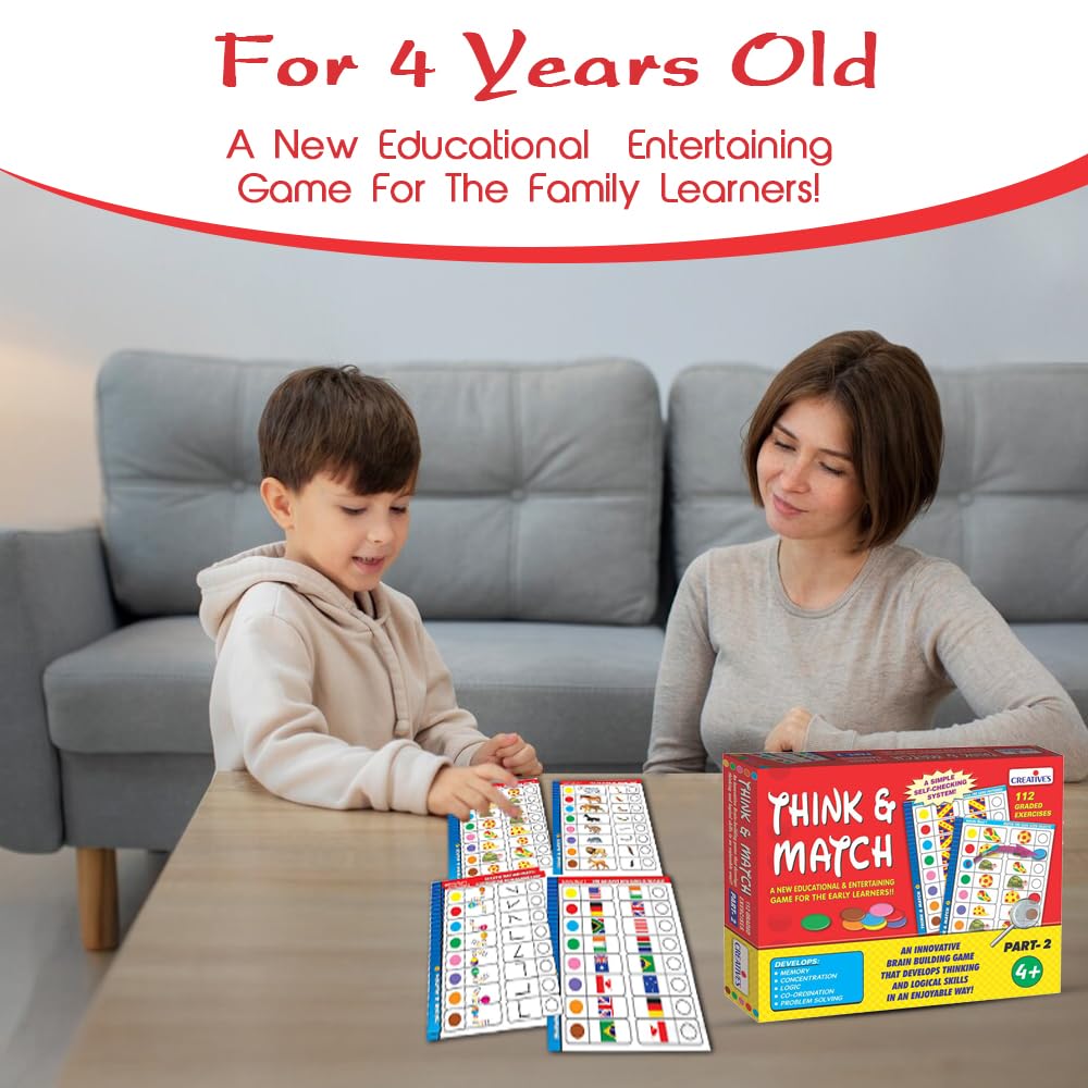 Creative Educational Aids P. Ltd. - Think And Match Part-2 Board Game