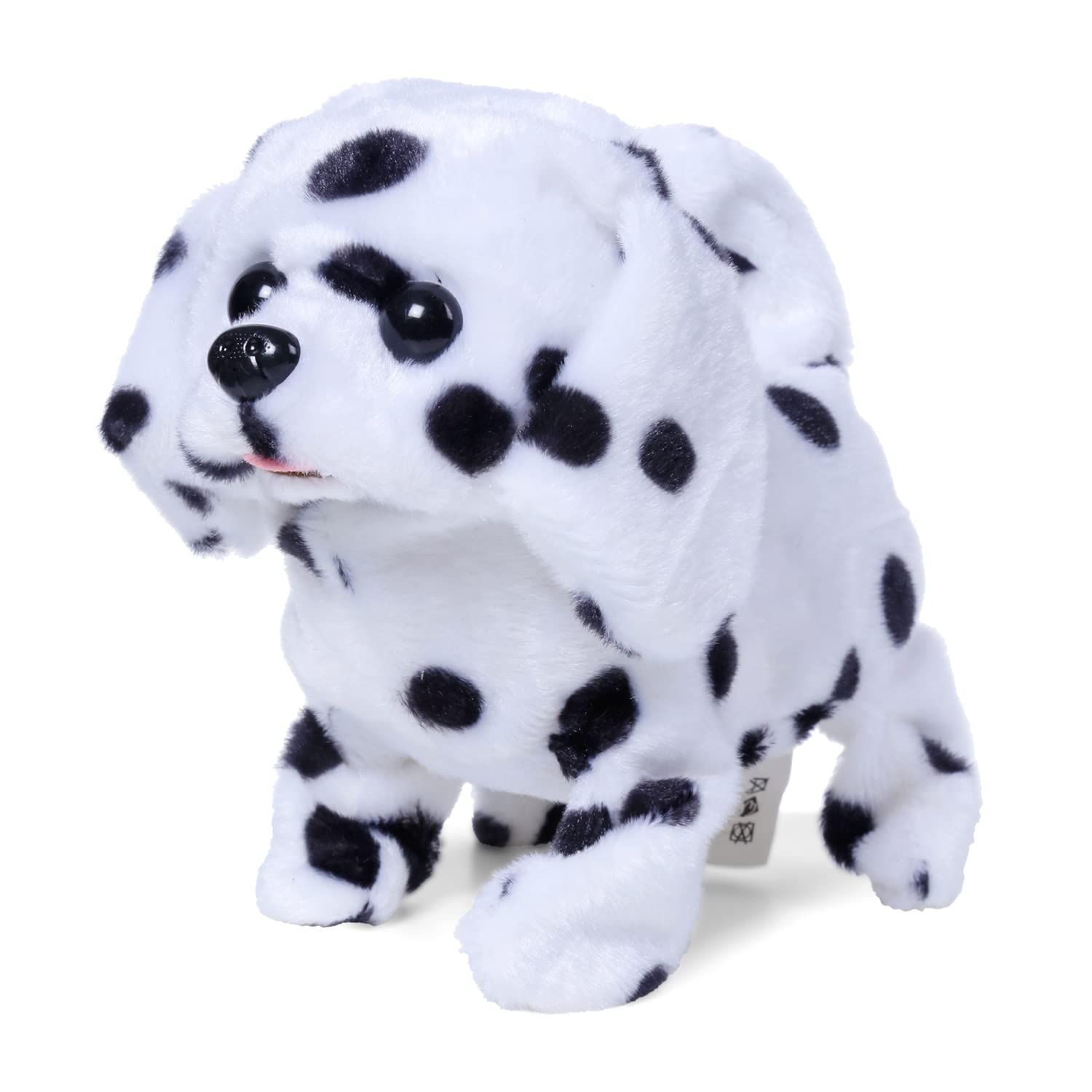 Rowan Fuzzbuzz Ms. Spotty Walking Dog Stuffed Toy, Cute Plushie