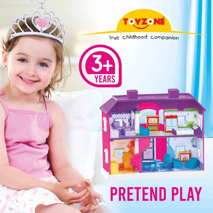 Toyzone Disney Princess Doll House For Girls 24 pcs