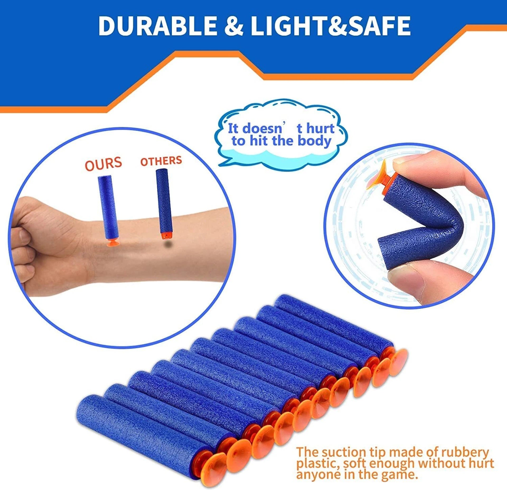 Aditi Toys Vacuum Soft Bullet 30 Pcs Darts & Plastic Bullets