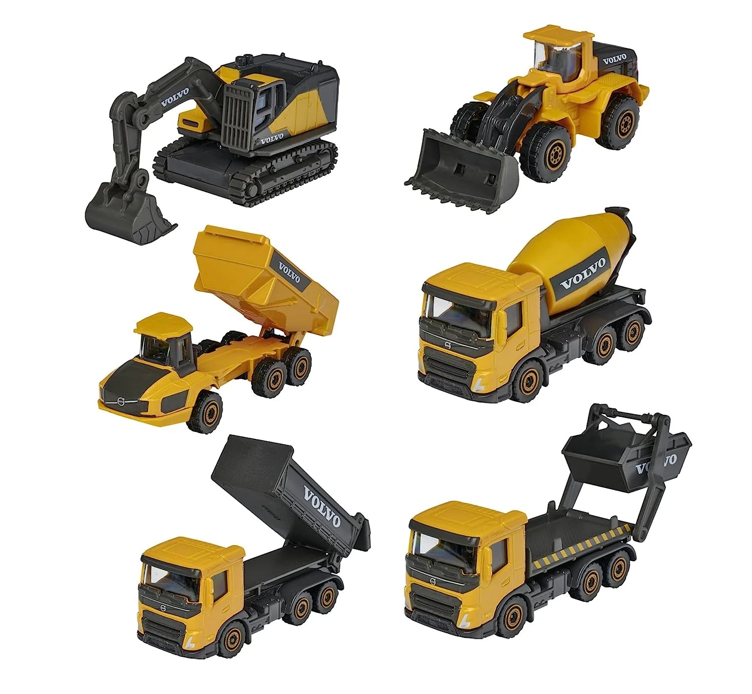 Majorette Volvo Construction 3 Piece Set, Random Selection from 2 Assorted Models sets