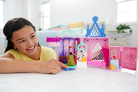 Disney Frozen Anna's Arendelle Castle Dollhouse Storytime Stackers Playset with Small Doll