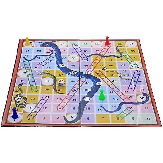Ekta MAGNETIC LUDO & SNAKES LADDERS Board Game
