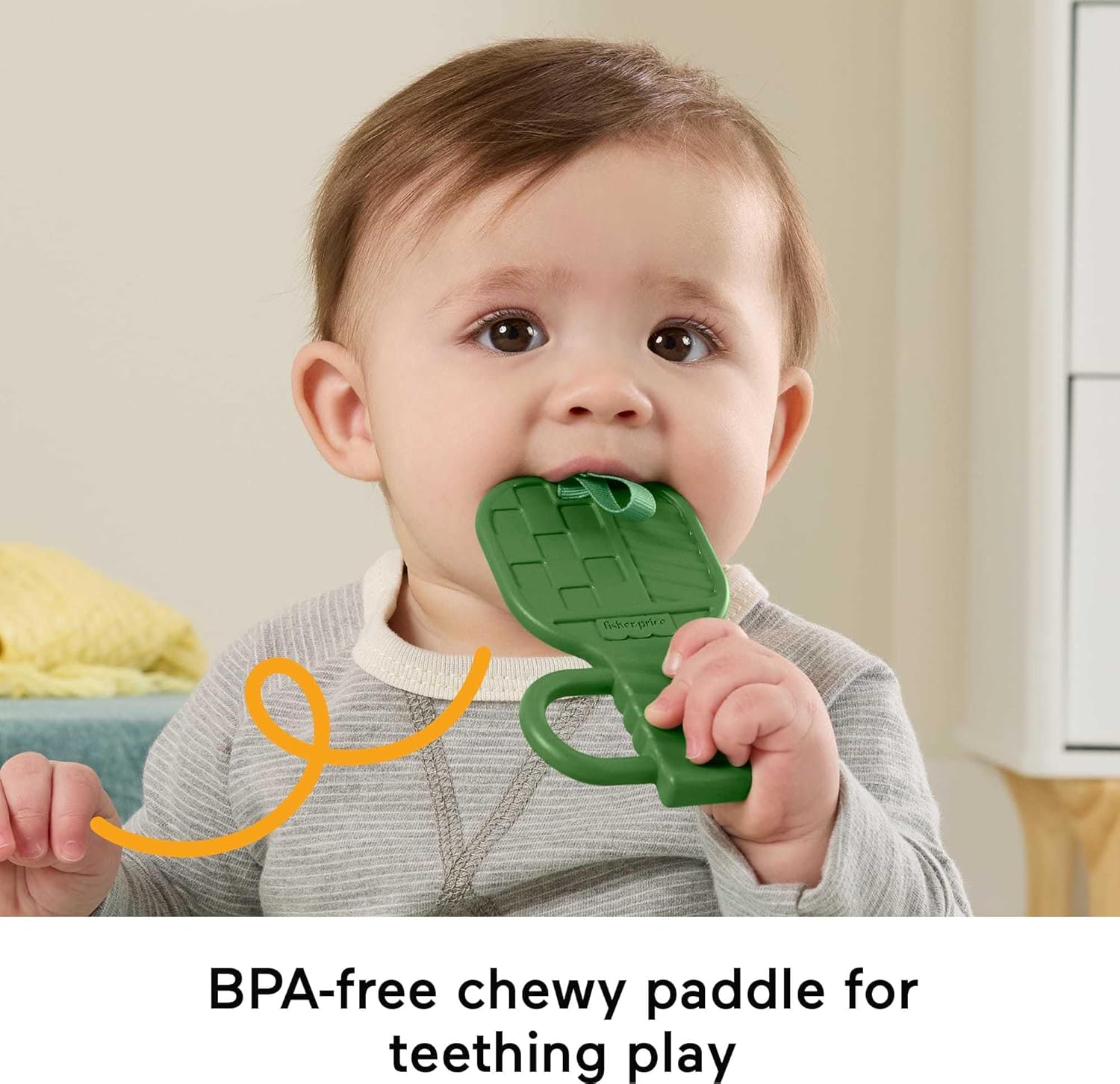 Fisher-Price Baby Toys Mini Me Moments Let’s Play Pickleball Set, 3 Sports-Themed Sensory Activities for Newborns