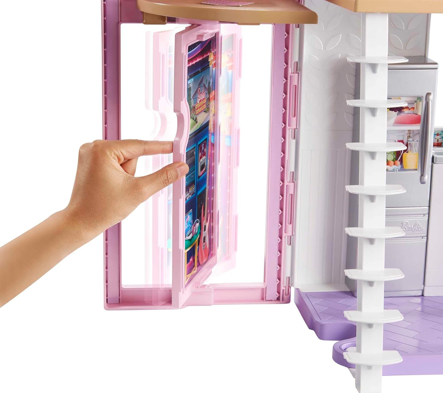 Barbie Malibu House 2-Story, 6-Room Dollhouse with Transformation Features