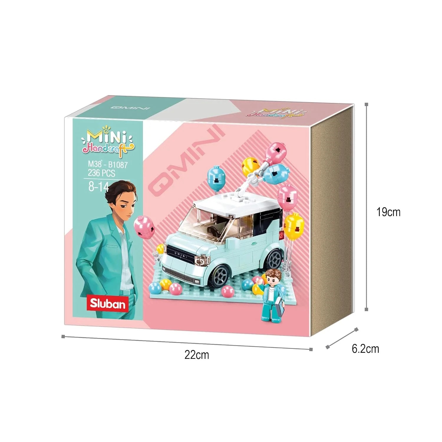 Sluban Mini Handcraft-Mini Car Building Blocks for Boys and Girls