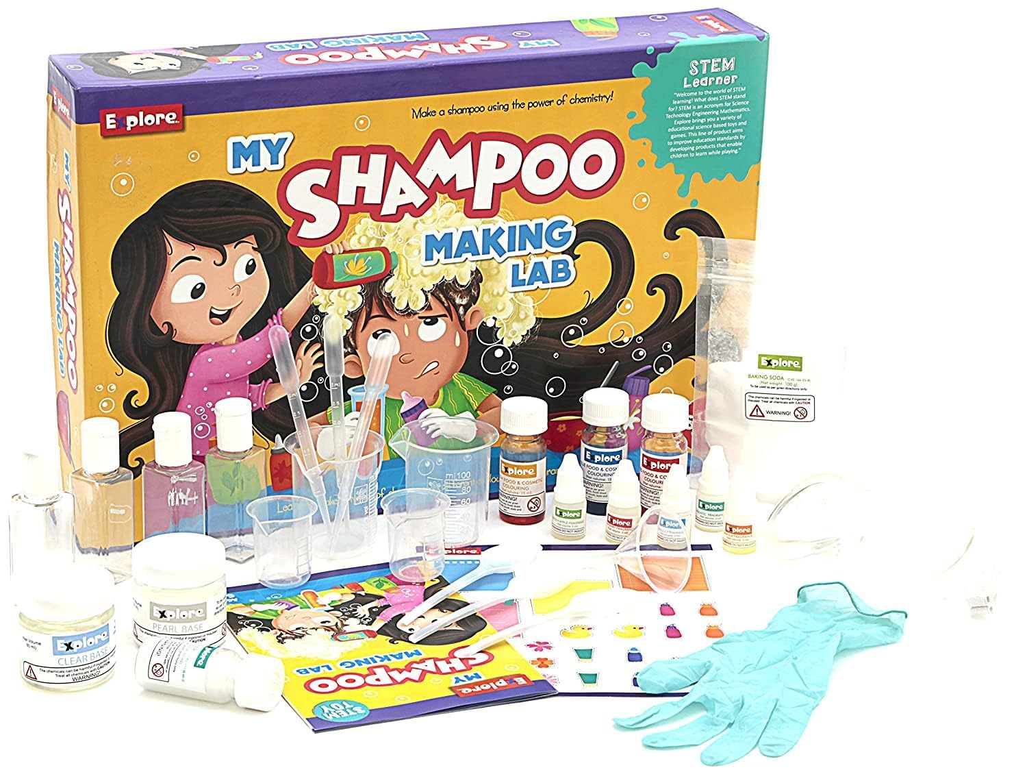Explore My Shampoo Making Lab, Science Learning & Educational Diy Activity Kit For Kids