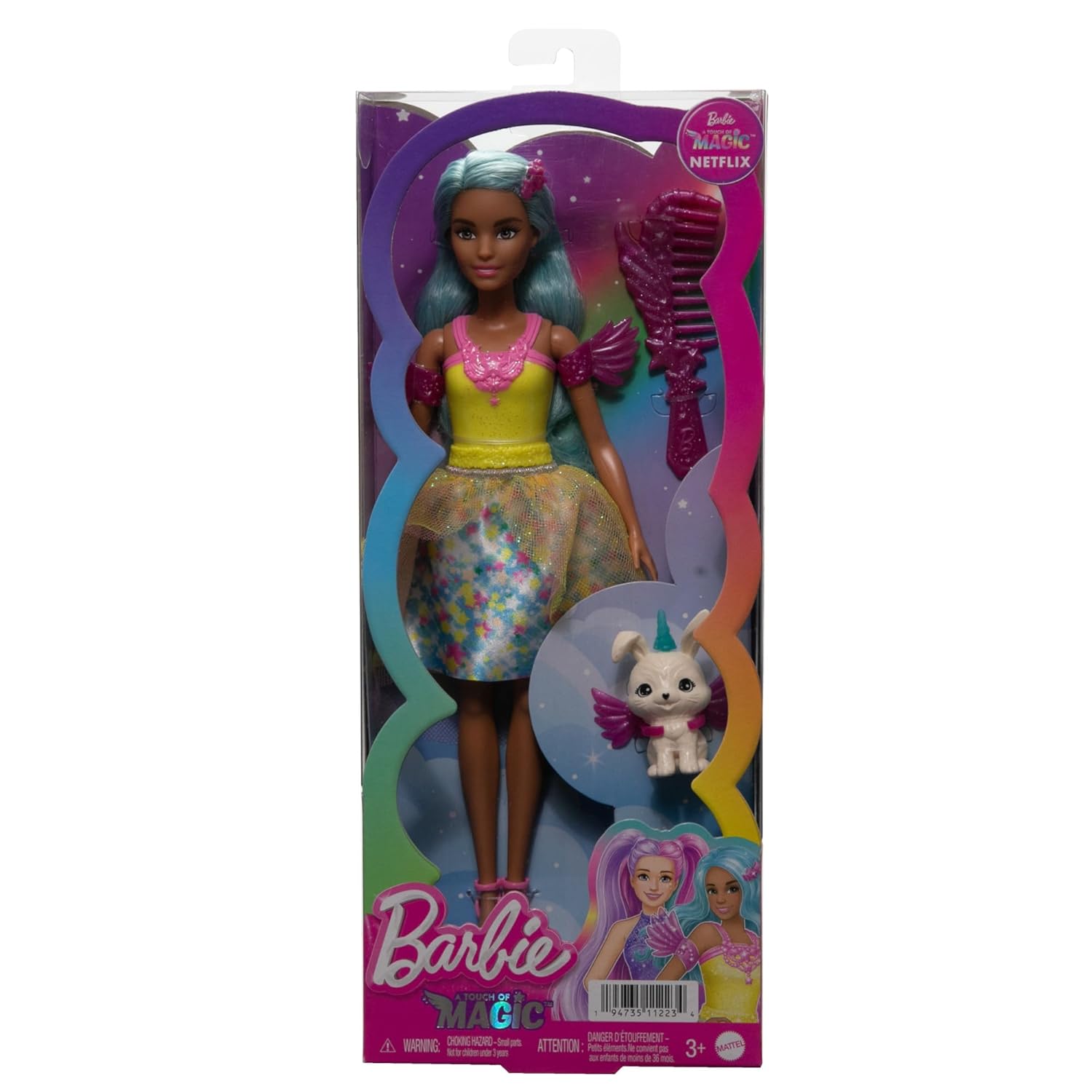 Barbie A Touch of Magic Doll & Accessories, Teresa with Fantasy Outfit, Pet, Leash & Styling Accessories