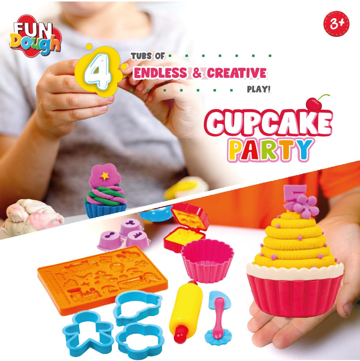 Funskool Fundough Cupcake Party, Play Set for Kid