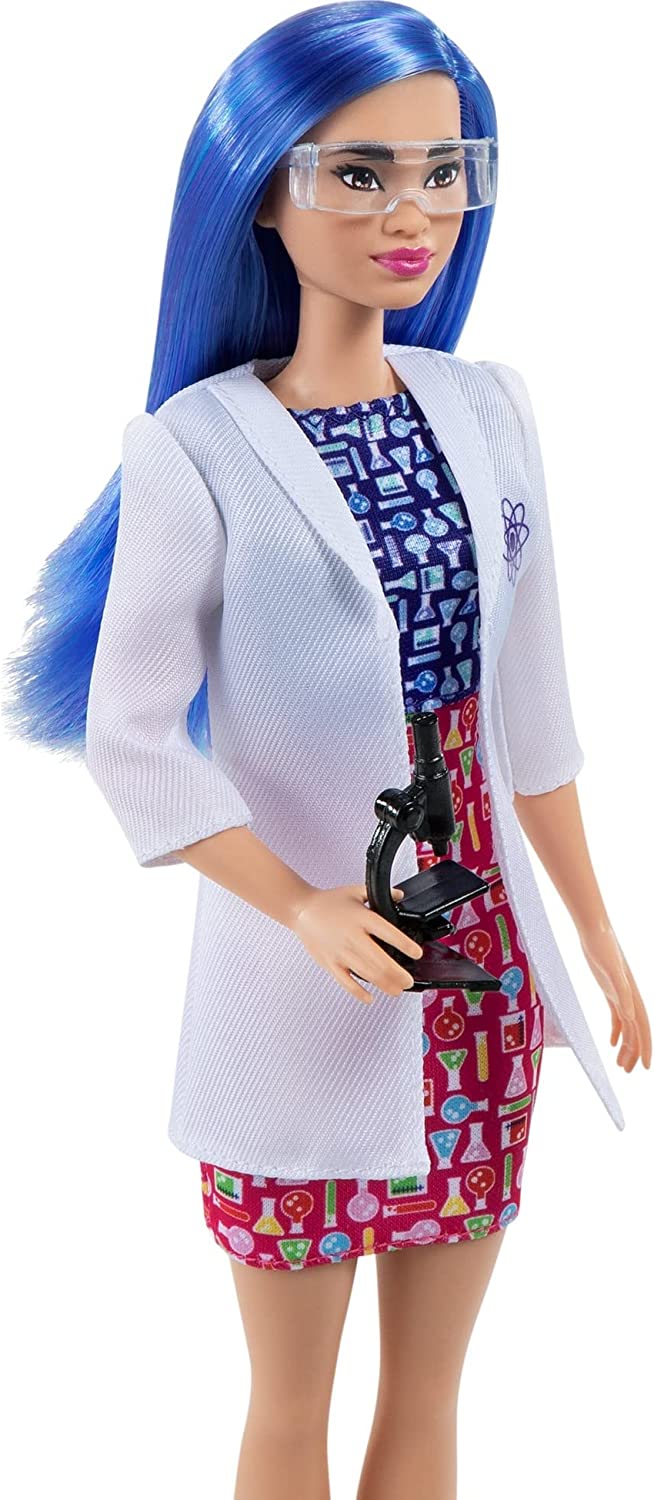 Barbie 12 Inch Blue Hair Scientist Doll & Accessories